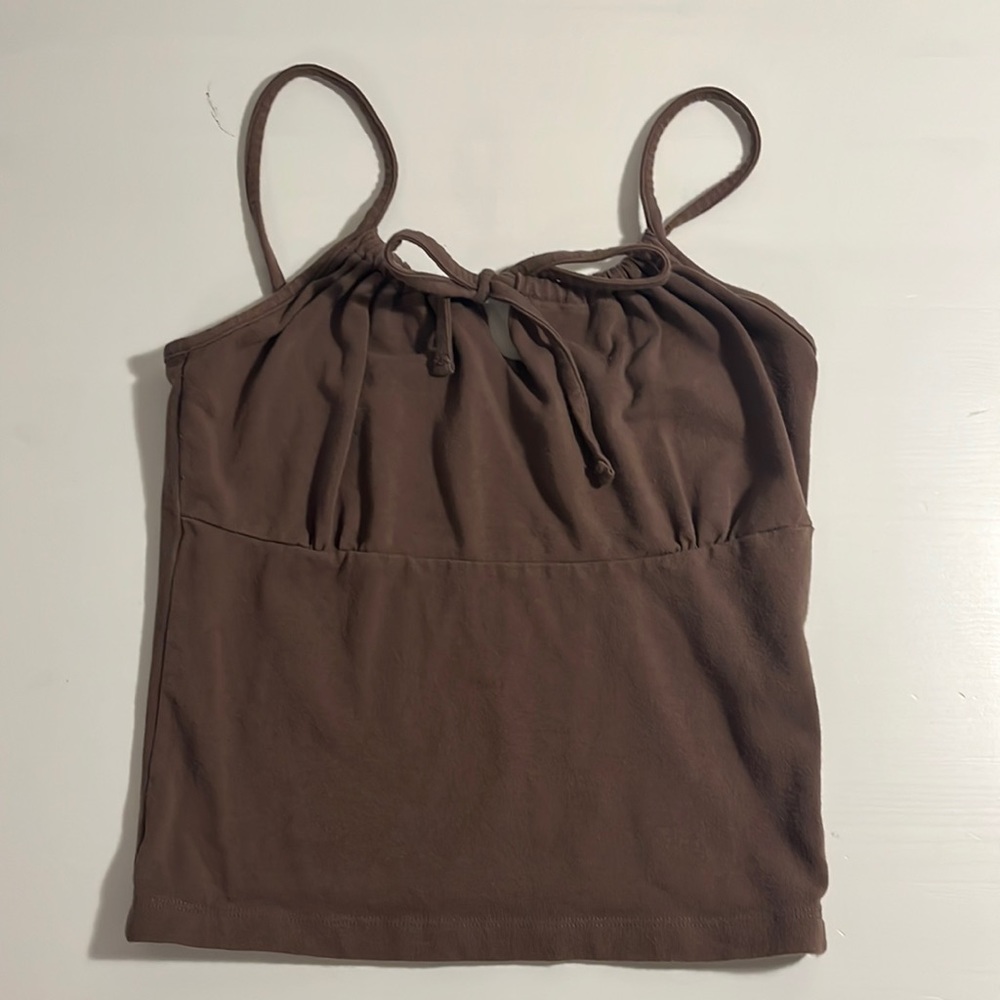 John Galt Top | John Galt Brown Jennifer Tank Top